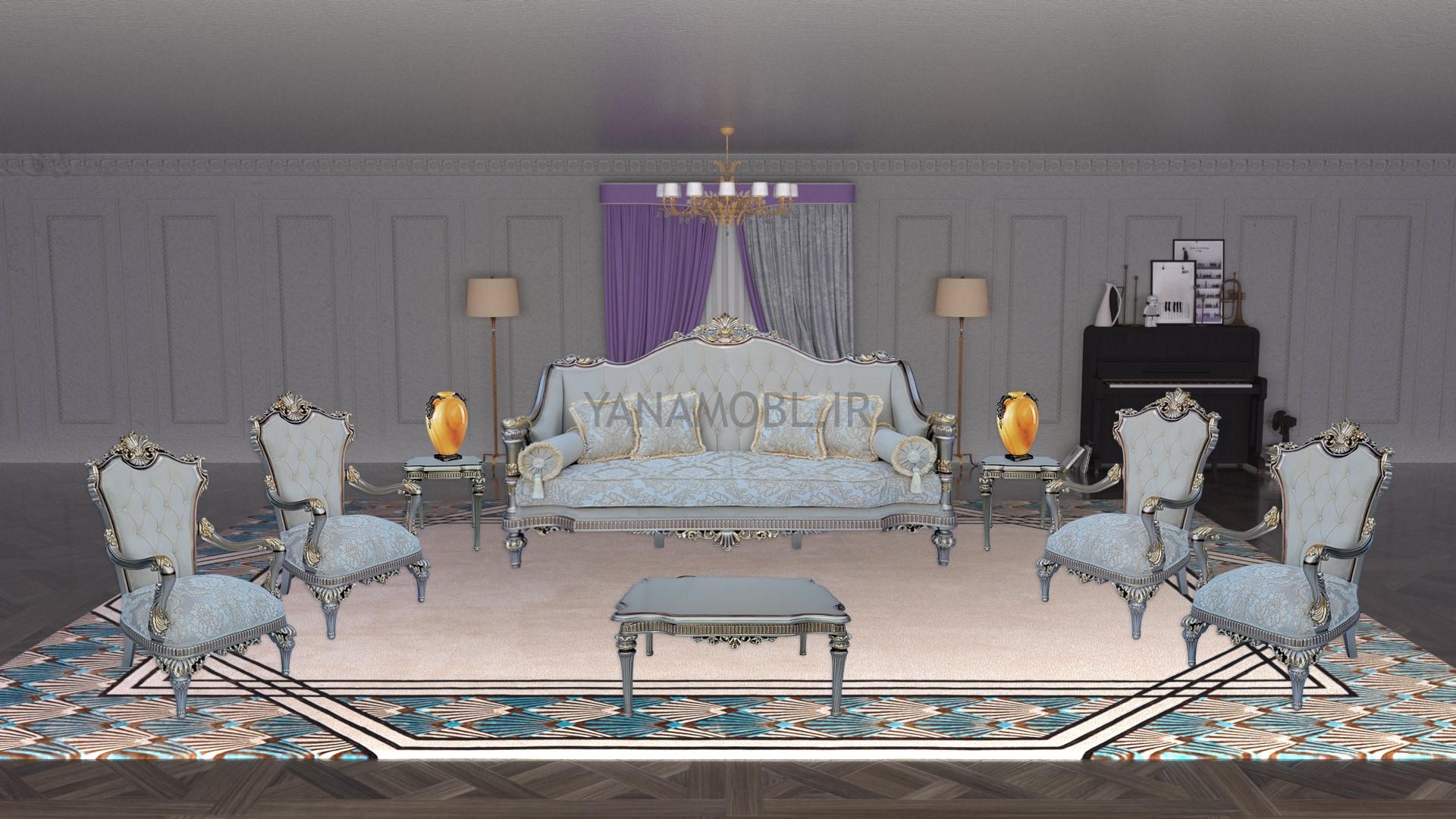 مبل کلاسیک آلیس محصول گروه تولیدی یانا