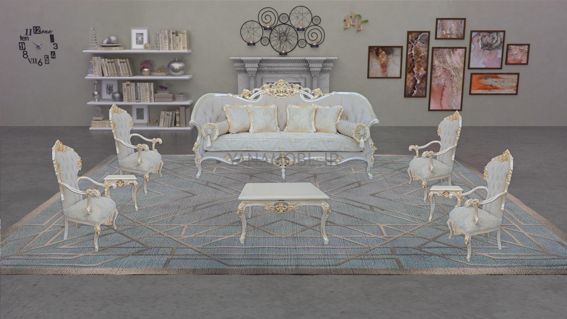 مبل کلاسیک هلن محصول گروه تولید مبلمان یانا